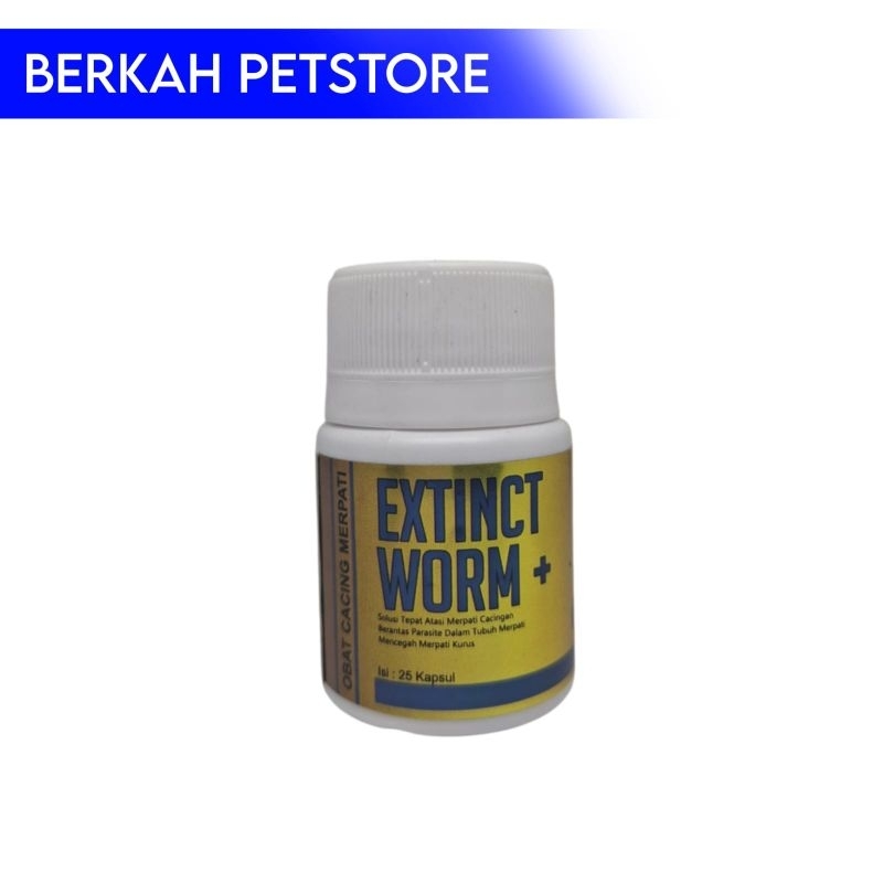 extinct worm 25 kapsul obat cacing herbal merpati