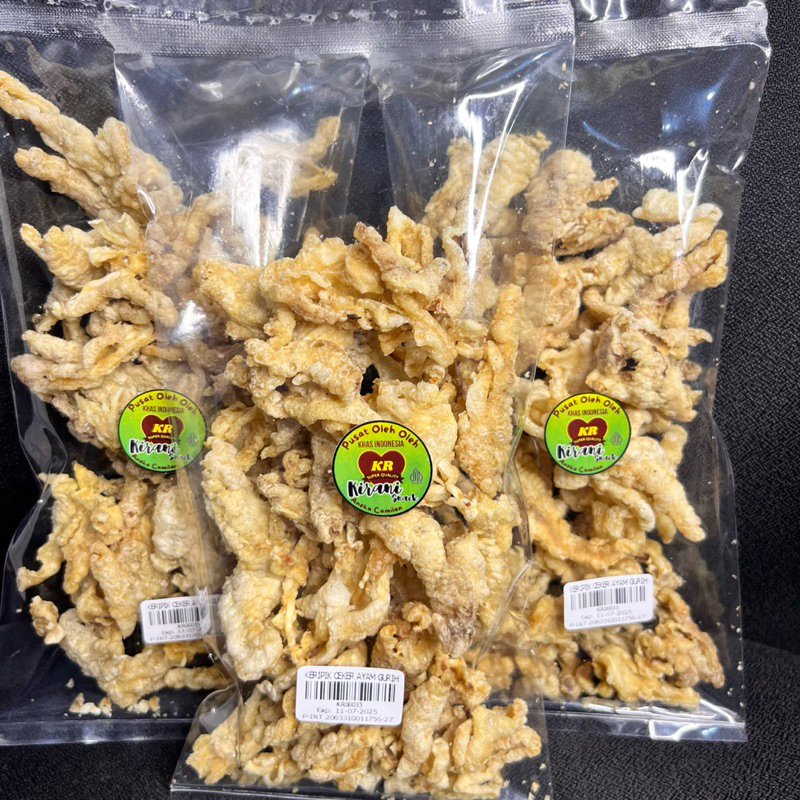 

KERIPIK CEKER AYAM TANPA TULANG SUPER CRISPY