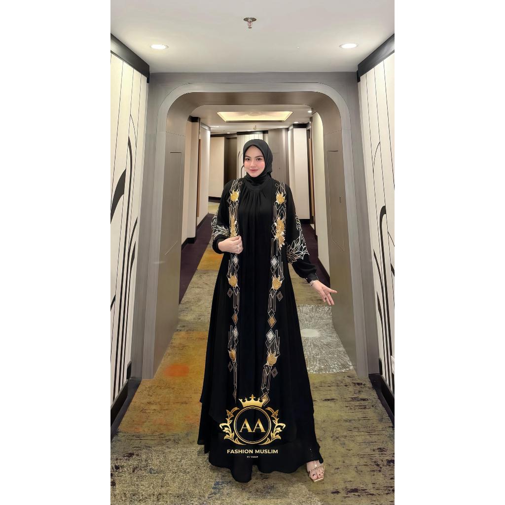 Nesha Galery Gamis Free Hijab Model Outer Lepas Pasang Dress Muslim Wanita Terbaru Fashion Kekinian