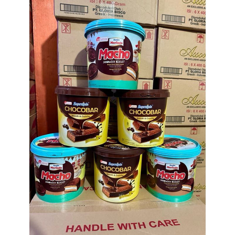

Marindo Choco Bar / Marindo Macho Bar Sandwich Biscuit ( 1 dus isi 6 )