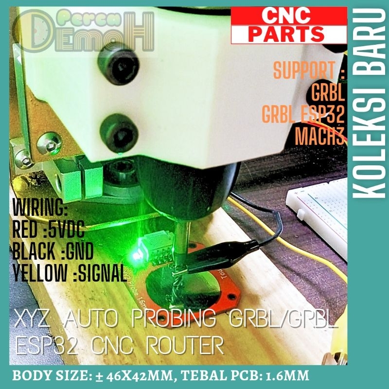 Probe CNC For Workpiece Zero Setting Auto Probing For CNC Router GRBL/GRBL ESP32 or Other CNC Router