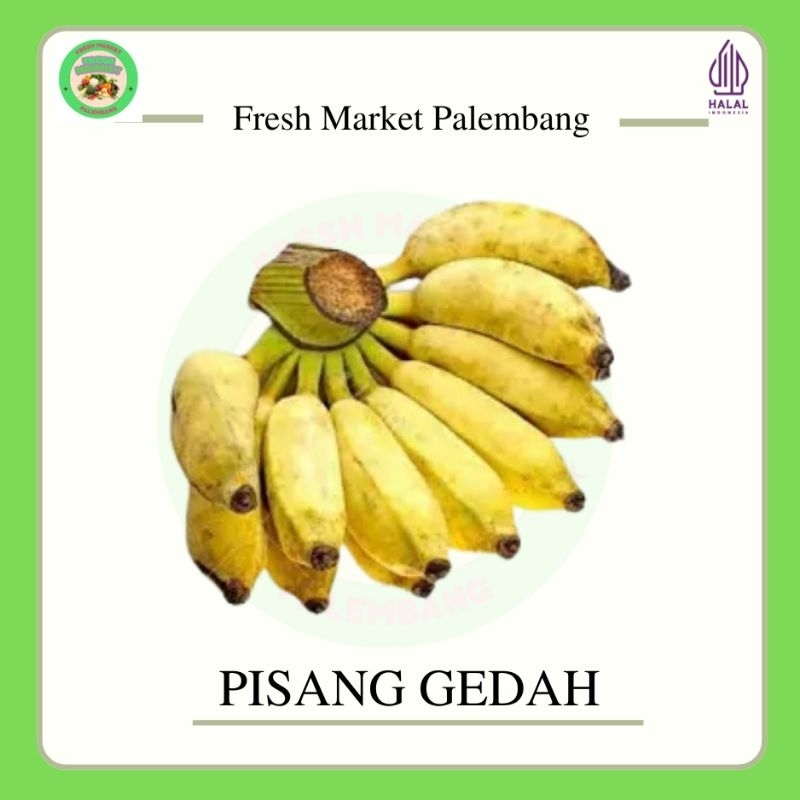 

Pisang gedah 1 sisir -Fresh Market Palembang-