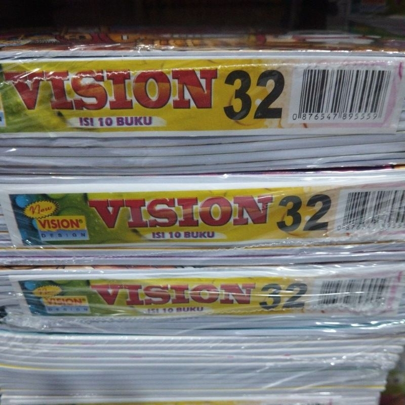 

buku tulis vision 32 per box 10 buku