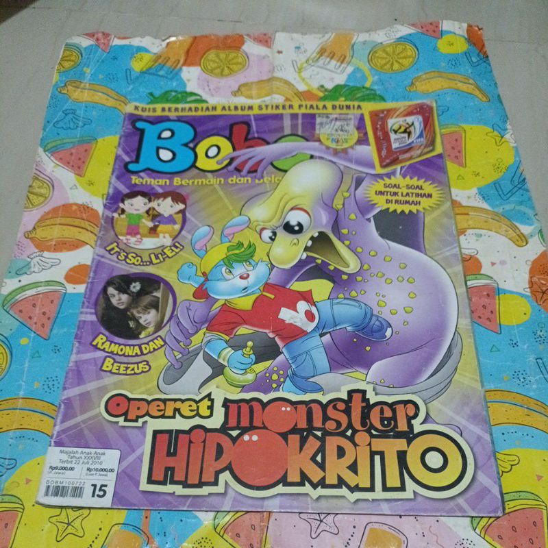 Majalah Bobo No 15 Tahun 2010 - Operet monster Hipokrito