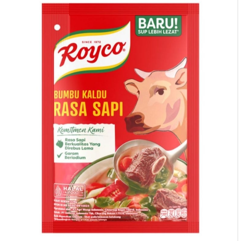 

Royco bumbu kaldu penyedap rasa sapi
