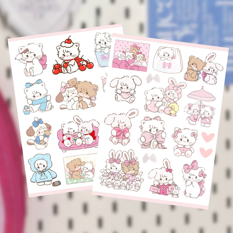 

MIKO CUTE DECO STICKER SHEET FOR SCRAPBOOK JOURNALING