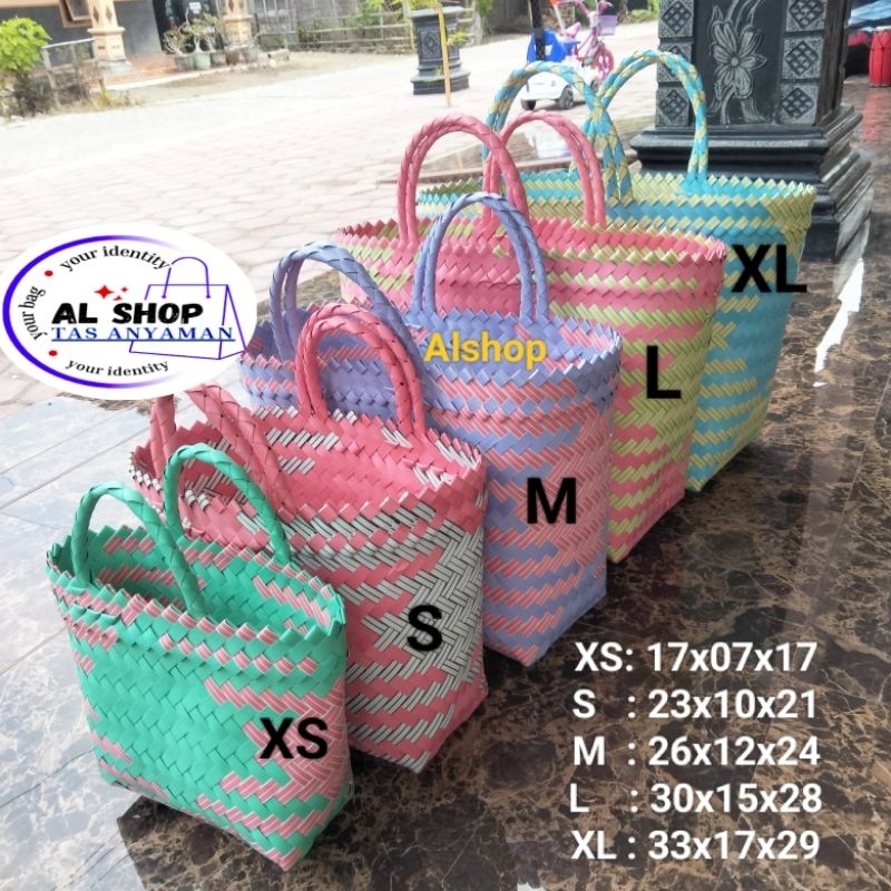 Tas anyaman Plastik Lurik Ngawi