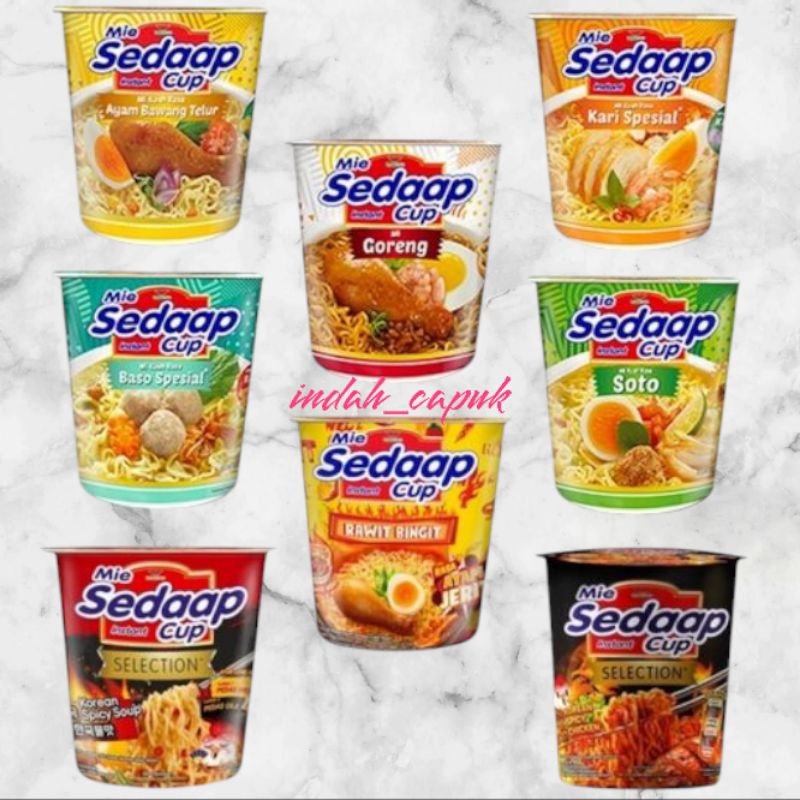 

Sedap Cup Kuah Mi Instan Dengan Banyak Rasa 81g