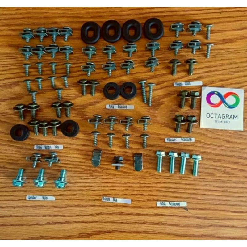 Baut Full Body Vega ZR Baut Fullset Body Yamaha Vega Zr