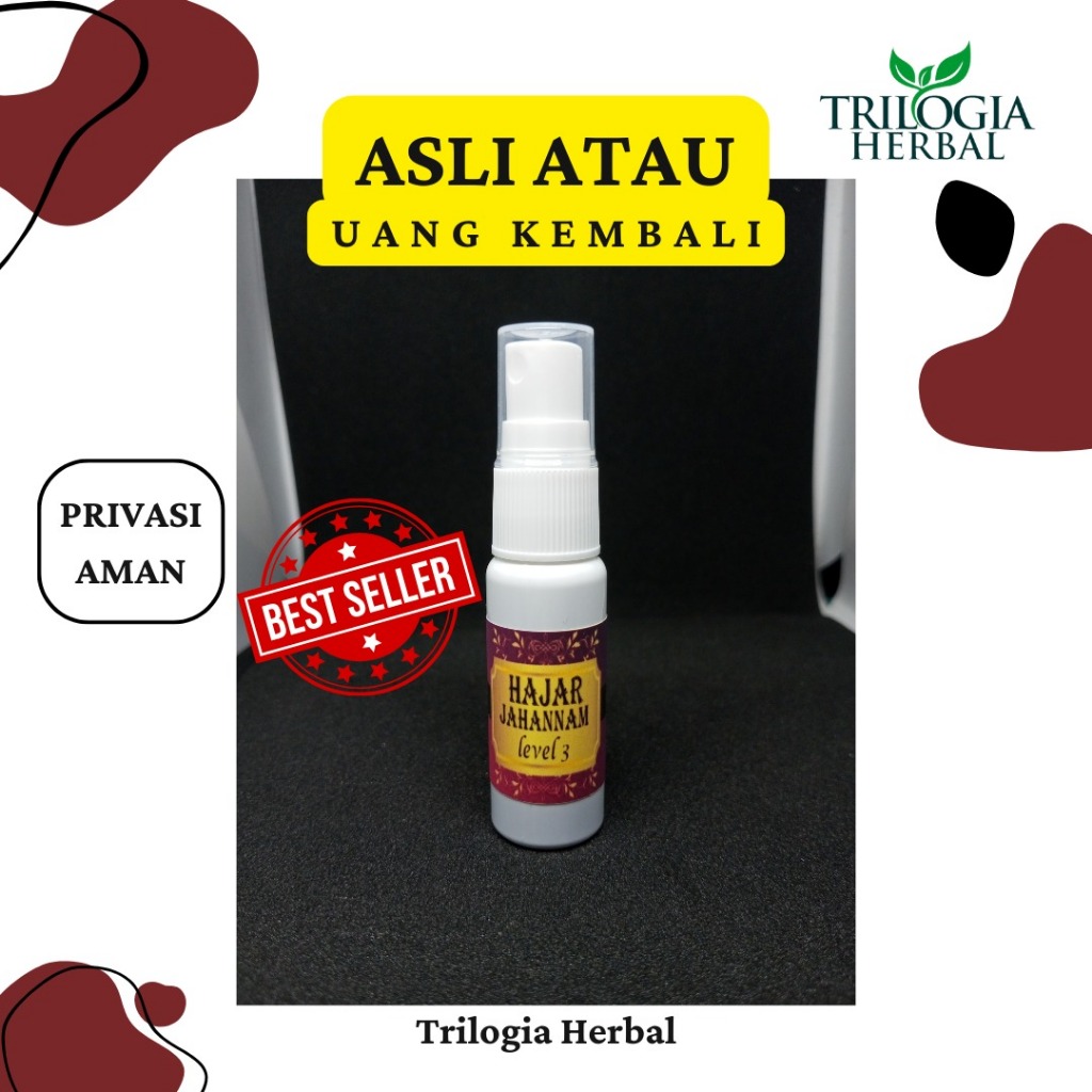 Hajar Jahanam SPRAY Level 3 Hajar Saadah Mesir Obat Tahan Lama Kuat Original TRILOGIA