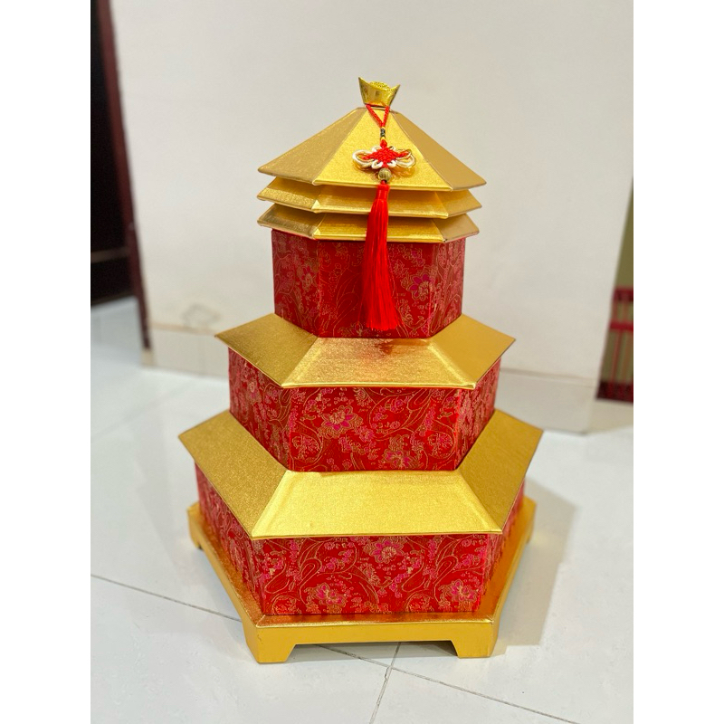 

Pagoda 3 susun / hampers imlek / parcel imlek / box imlek / sanjitan