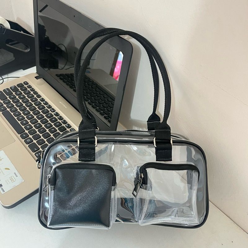 [READY STOCK] SASSY BAG STYLE FASHION TAS PVC MIKA CONCERT BAG TAS KONSER