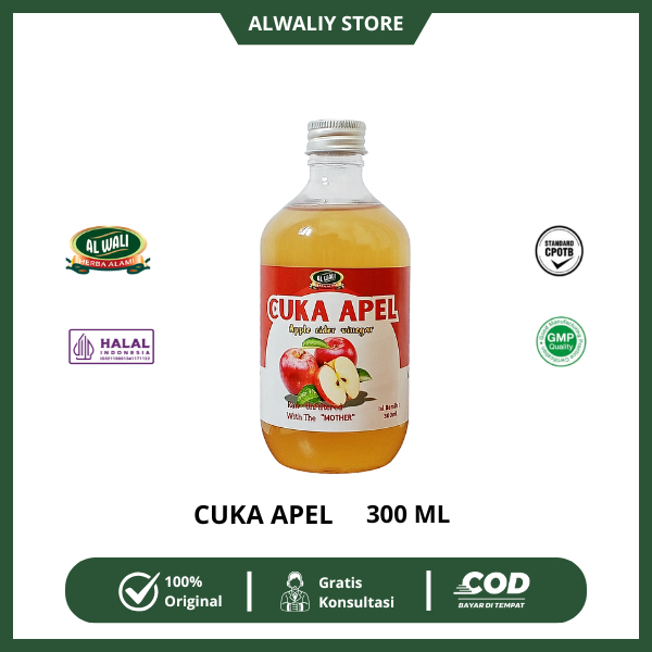 

Al Waliy Cuka Apel Original Diet Detoks Aplle Cider Vinegar 300ml