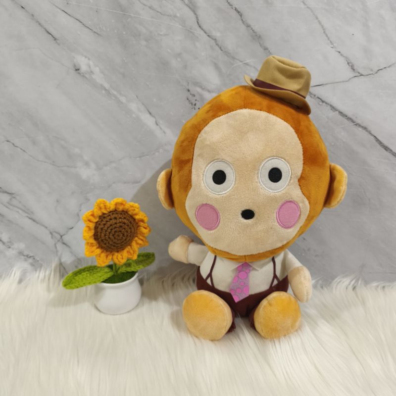 Boneka Osaru No Monkichi Monyet Showa Retro Edition Original Furyu Sanrio