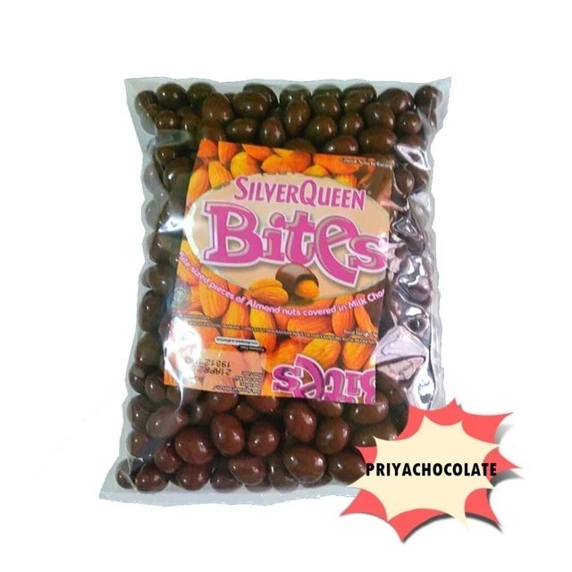 

READY !!! SILVERQUEEN BITES ALMOND, MEDE 1kg, 500gr TERLARIS