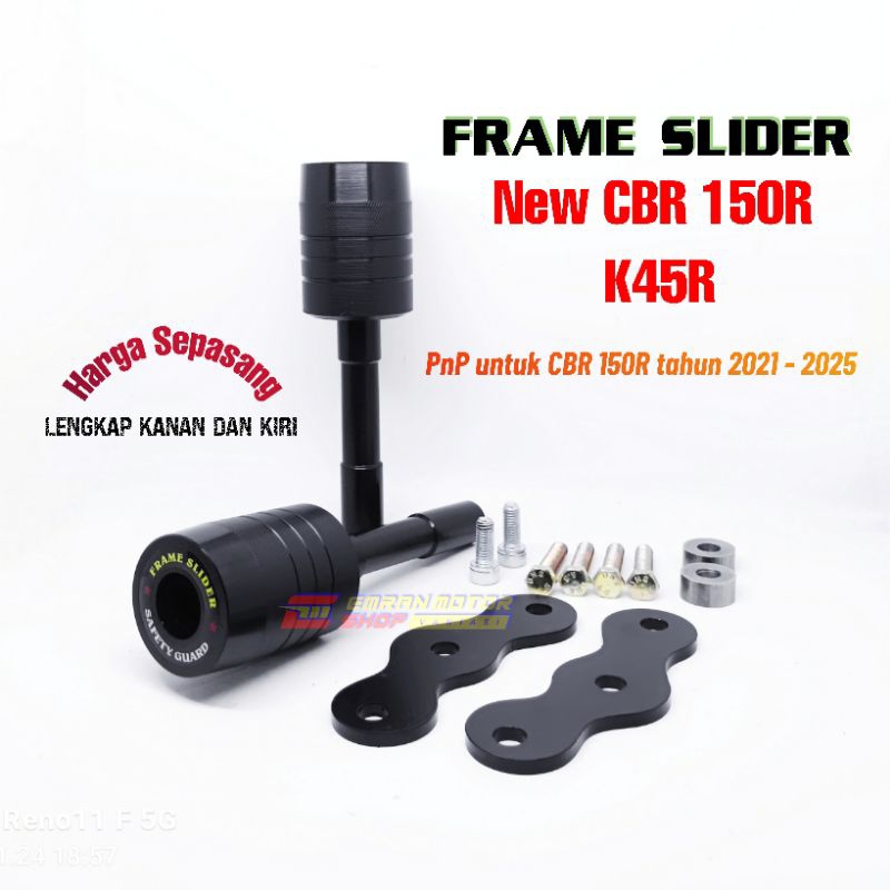 Frame Slider New CBR 150R CBR150R K45R Aksesoris jalu pelindung body cbr 150 r 2021 2023