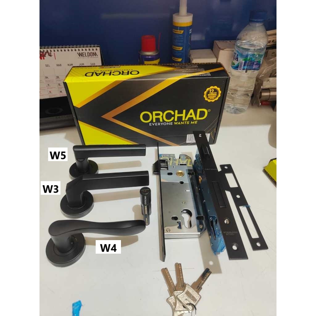 HANDLE PINTU WARNA HITAM I HANDLE PINTU KAYU I HANDLE ORCHAD BLACK I OCD W3 OCD W4 OCD W5 W7