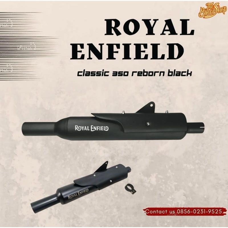 Knalpot Royal Enfield Classic 350 Reborn Black