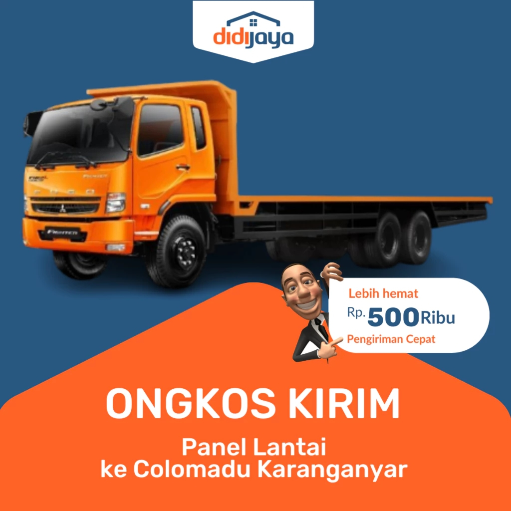 Ongkos Kirim Panel Lantai Citicon Khusus Wilayah Jawa Tengah dan DIY
