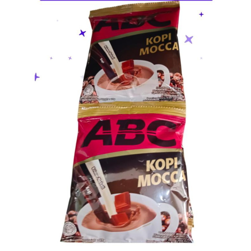 

ABC kopi mocca krimer nabati 27gr kemasan rentengisi 10 bungkus