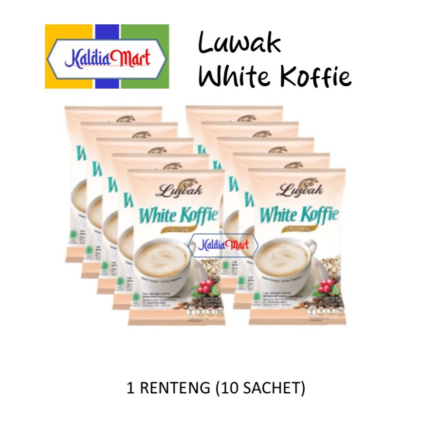 

Kopi Luwak White Koffie Original 20gr x 10 sachet (1 Renceng)