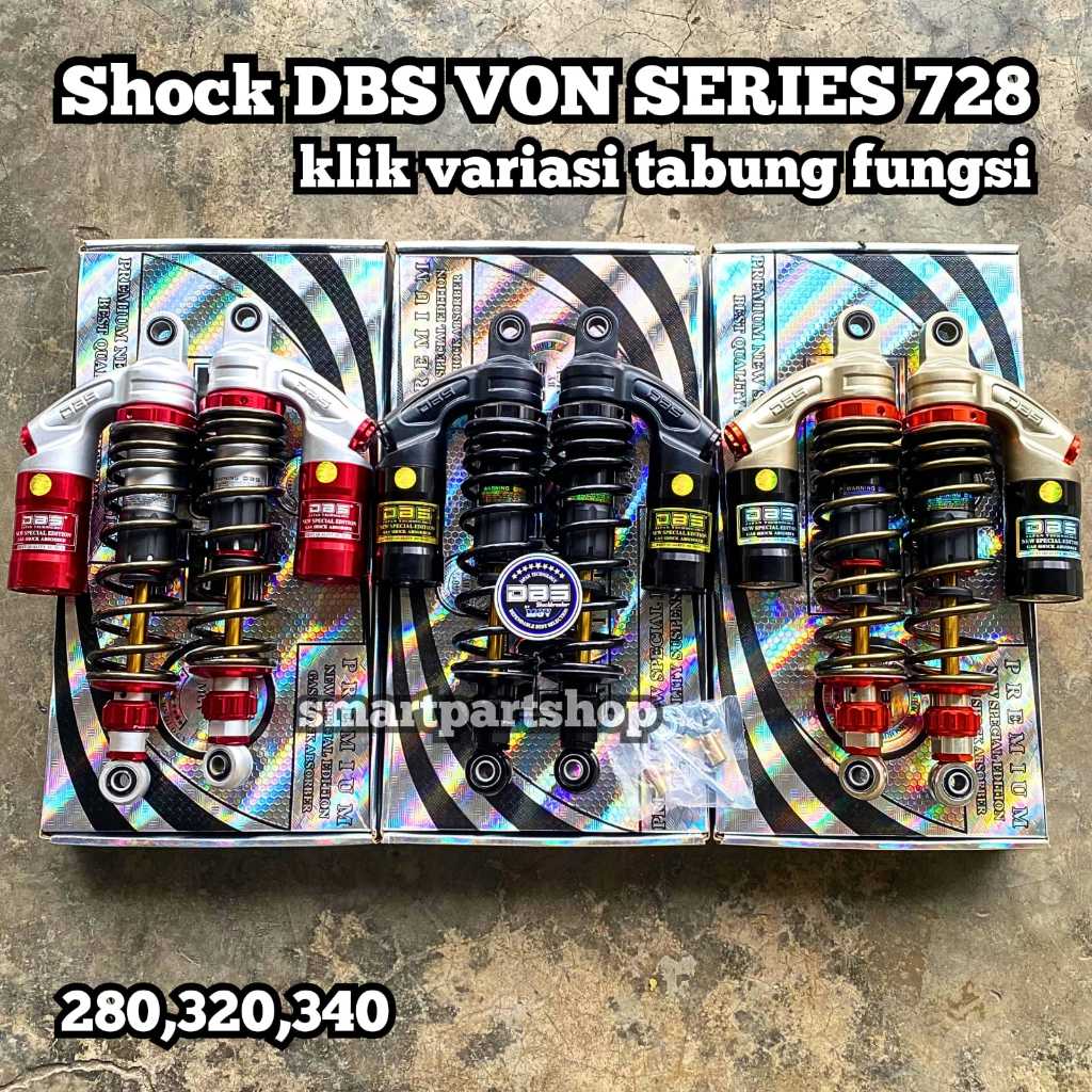 SHOCK SHOCKBREAKER TABUNG DBS 728 VON SERIES 280 320 340 COPPY RCB SKOK SUPRA CB GL TIGER MP RX KING