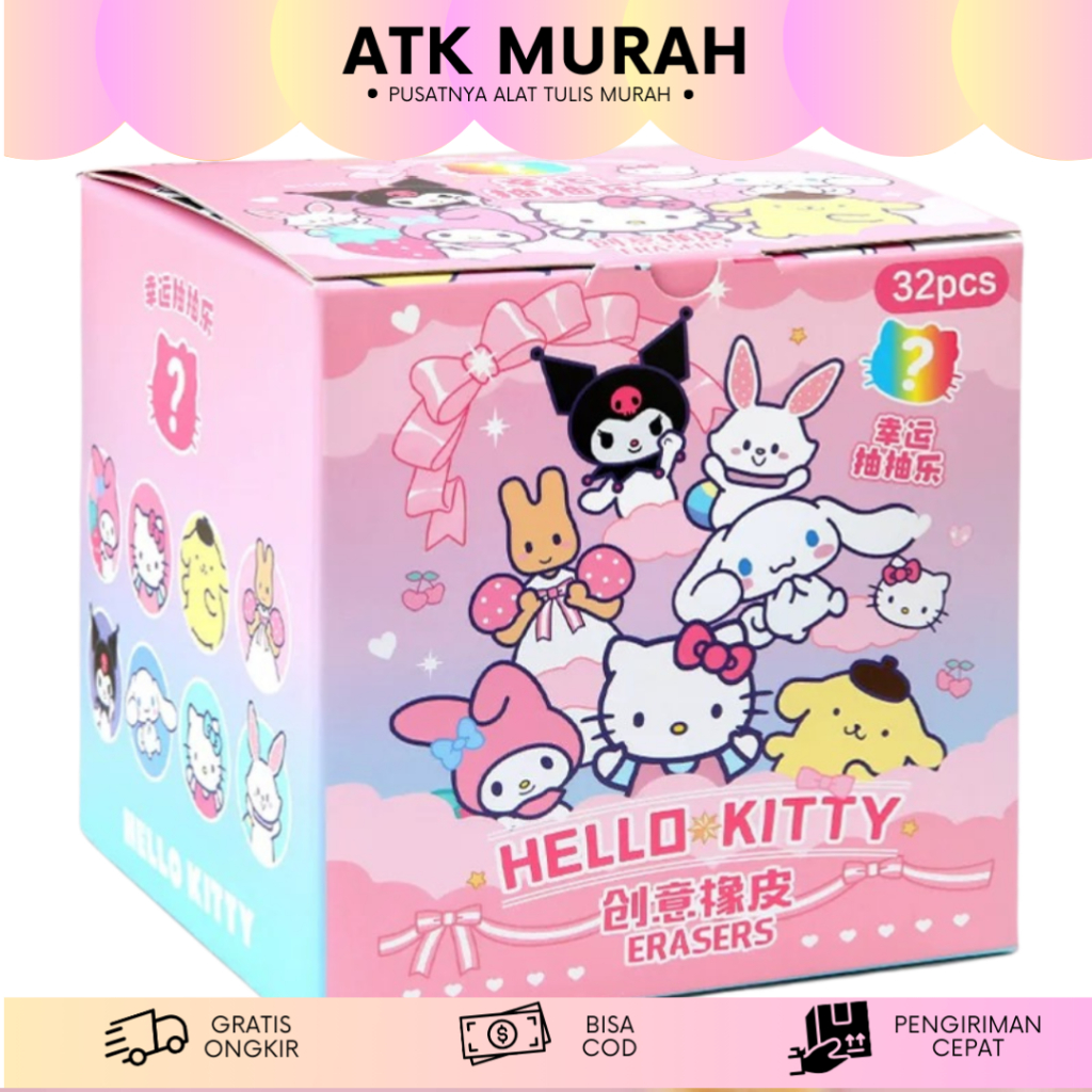 

PENGHAPUS PLASTIC BAG SANRIO B-1002 PENCIL ERASER LUCU ALAT TULIS SEKOLAH MURAH TERJANGKAU