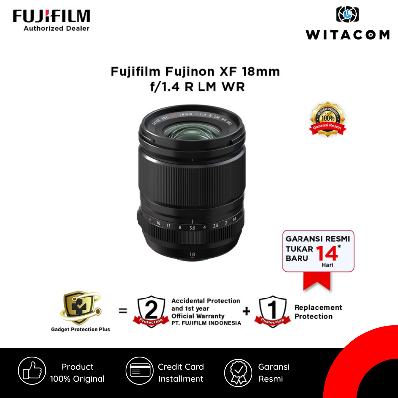 Fujifilm XF 18mm f1.4 R LM WR Fujinon XF18 f1.4 R LM WR - Garansi Resmi
