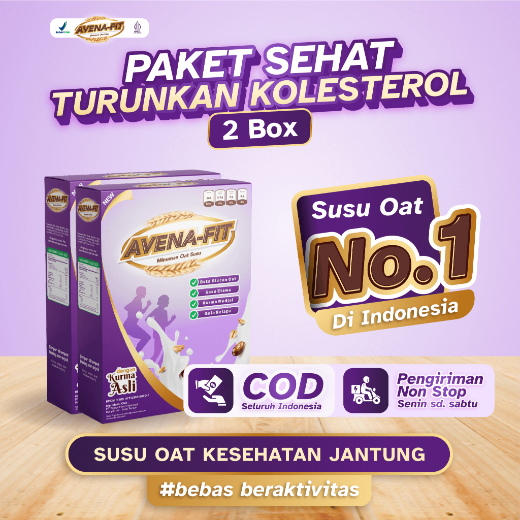 

Avenafit Paket Sehat 2 Box - Solusi Turunkan Kolesterol Tinggi & Menyehatkan Jantung