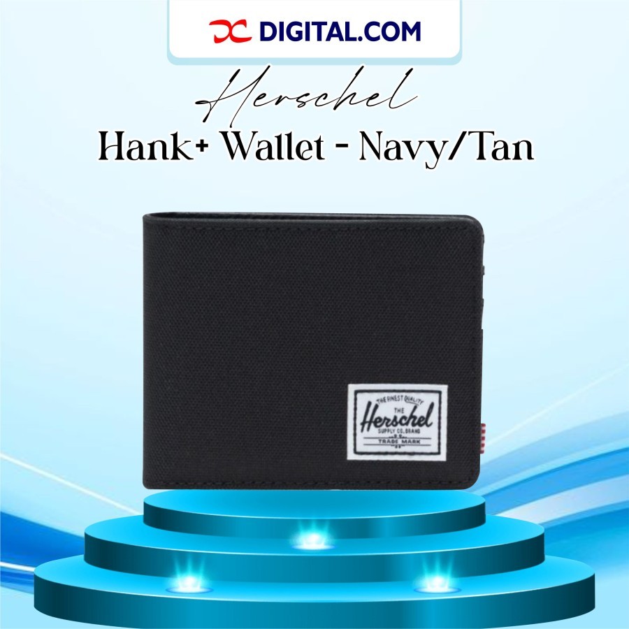 Herschel Hank+ Wallet - Daark Shadow/Black Original BNWT