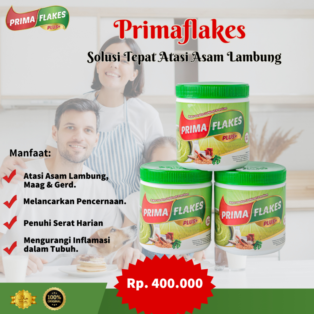 

Paket 3 Primaflakes Gandum Talbinah Membantu Atasu Gerd Maag Asam Lambung Primaflakes Original Halal Superfood Sehat Keluarga