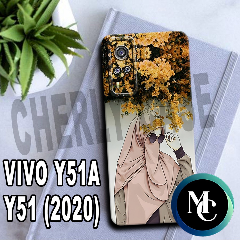 CC32/ Softcase karet lentur untuk VIVO Y51A DAN Y51(2020) /Motif HIJAB/case VIVO Y51A/kesing VIVO Y5