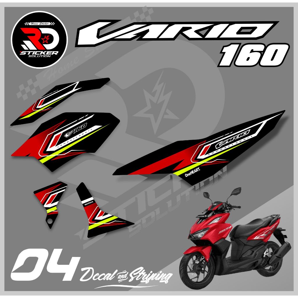 STRIPING MOTOR VARIO 160 STICKER MOTOR VARIO 160 KEREN 04