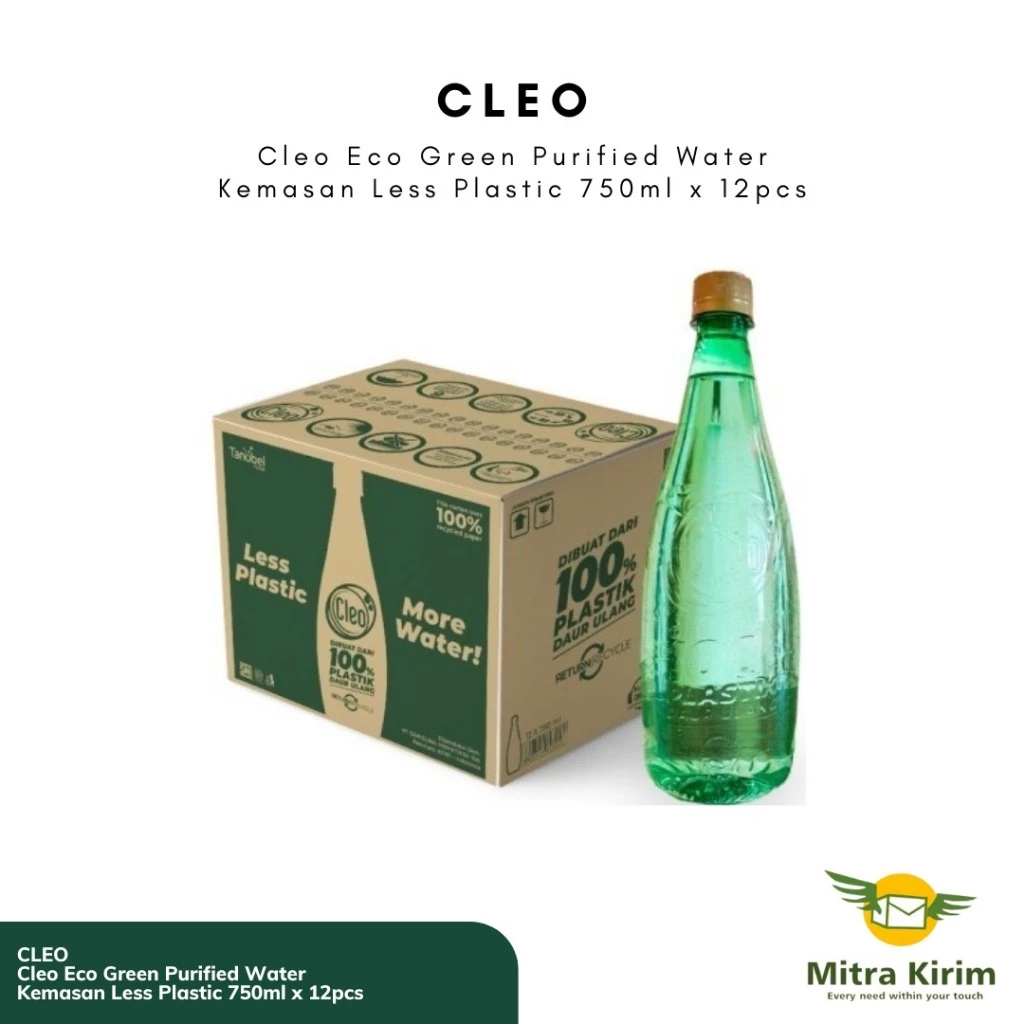 

Cleo Eco Green Purified Water 750ml x 12pcs - Per Karton