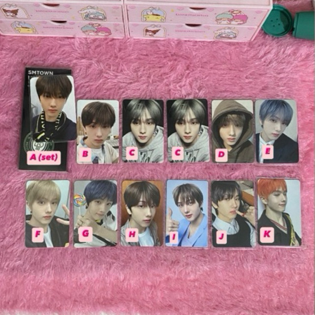 photocard official jisung nct dream smcu emblem badge universe id lucky draw agit hoodie sanrio loli