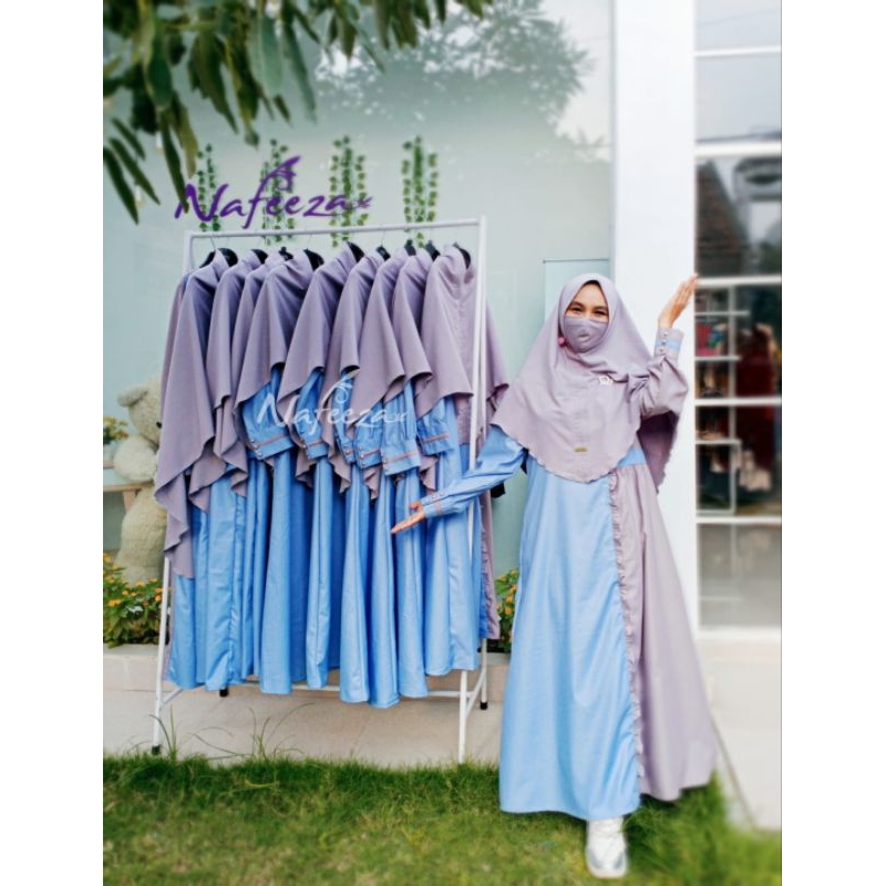 Seragam Gamis Pengajian Arisan Baju Muslim Dewasa Busana Moslem Dress Muslimah Syari