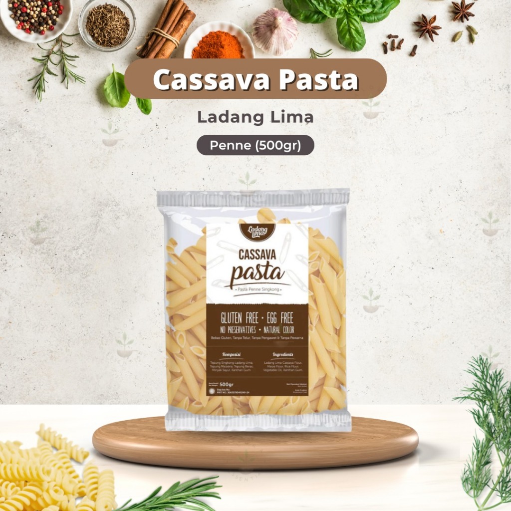 

RB Ladang Lima Pasta Macaroni Fusili Rigatoni Penne Spaghetti Shell Gluten Free 500 gram - Cassava