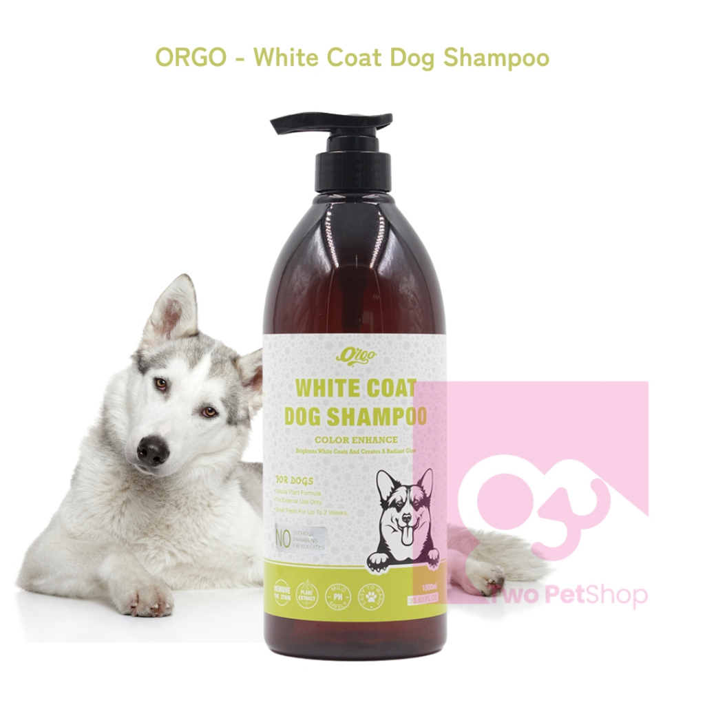 ORGO - White Coat Dog Shampoo - Shampoo Khusus Anjing Putih - 1000 ml