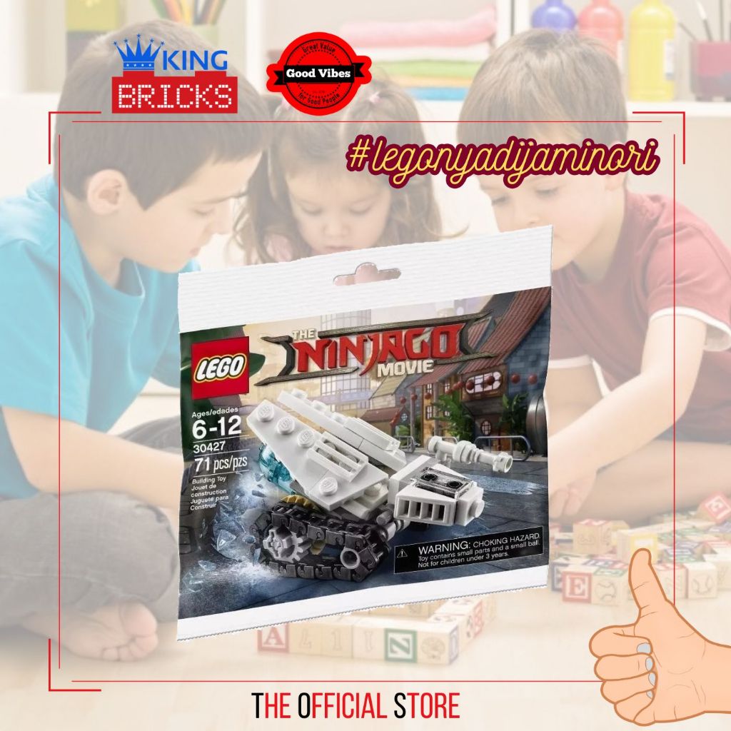 LEGO Original POLYBAG 30427 Ice Tank - Mainan Anak Edukasi Kreatif Ninjago Robot Tank Ninja