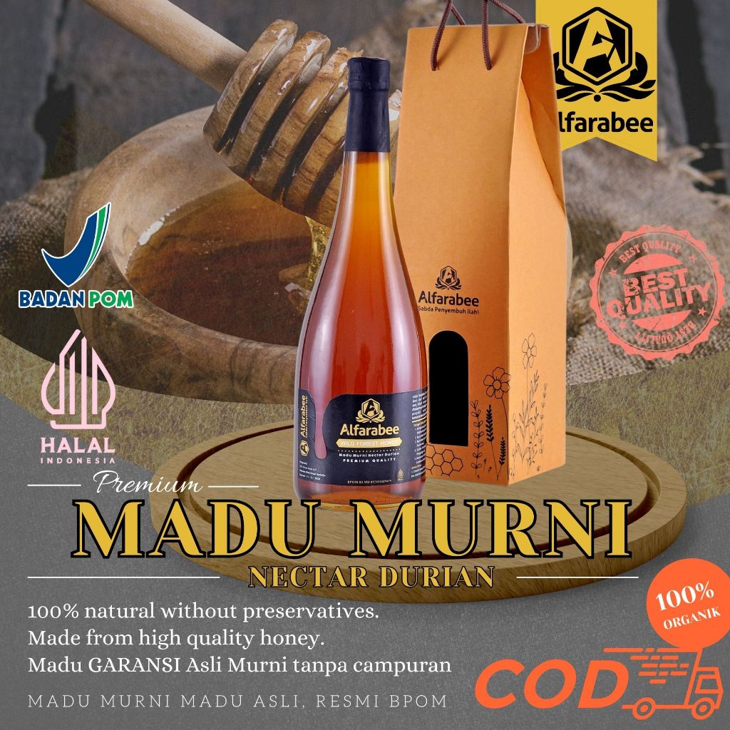 

alfarabee madu murni dari nectar durian untuk meningkatkan imun dan kesehatan setelah sakit