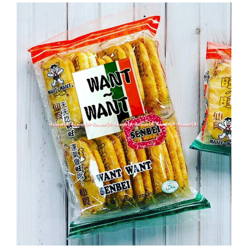 

Want & Want 56gr Senbei Rice Crackers Rasa Original Krekers Beras Cemilan Want Want