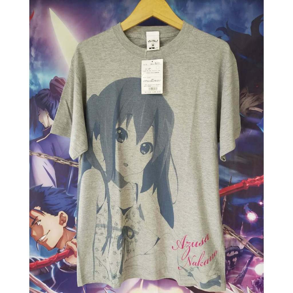 K-ON Azusa Nakano Art Official Anime Tee by Cospa Kaos Tshirt Original Second Merch Japan Korea Bran
