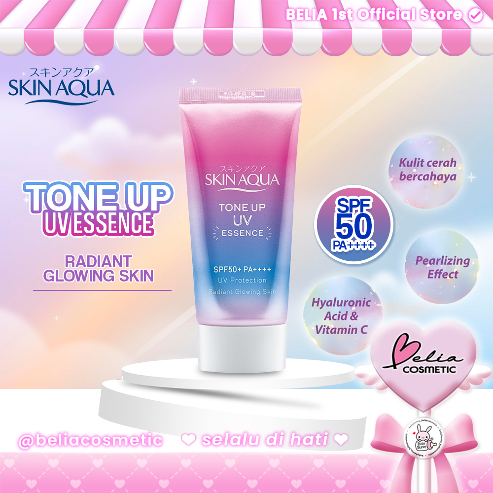 ❤ BELIA ❤ SKIN AQUA Tone Up UV Sunscreen Essence Lavender SPF 50+ PA++++ 40gr