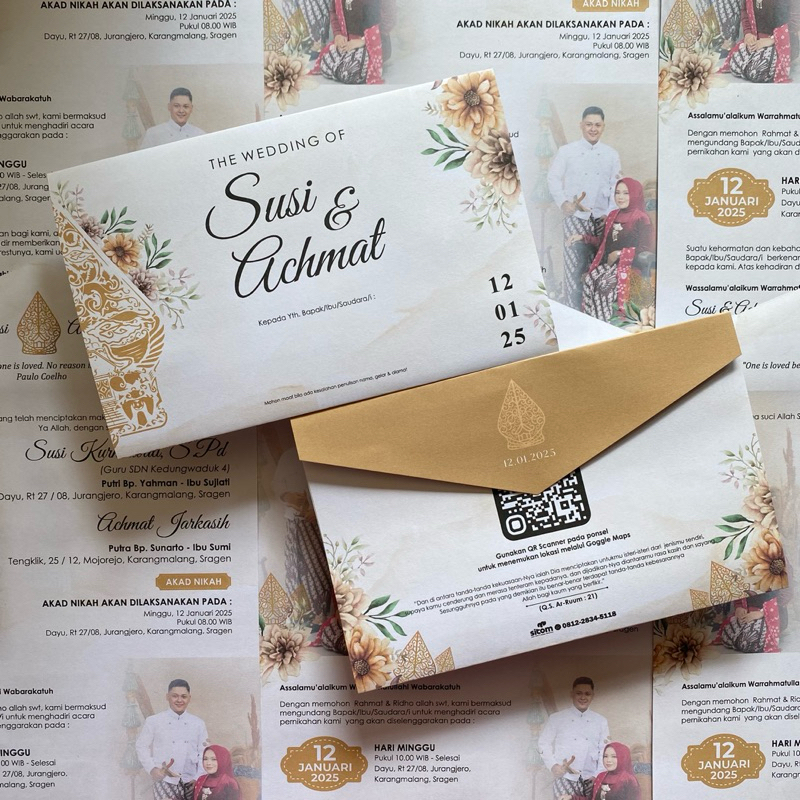 Undangan pernikahan Undangan nikah Undangan tasyakuran Undangan khitan Serat ulem