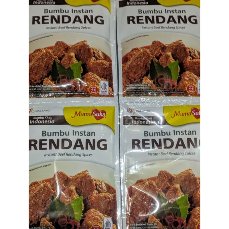 

BUMBU MAMASUKA RENDANG 25 GRAM × 10 SACHET ( 1 RENCENG)