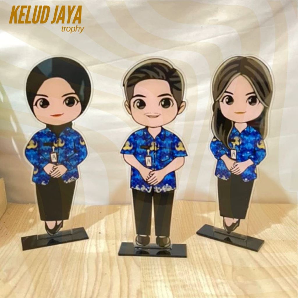 Piala Guru KORPRI kado Guru Akrilik Custom Plakat Guru Korpri akrilik