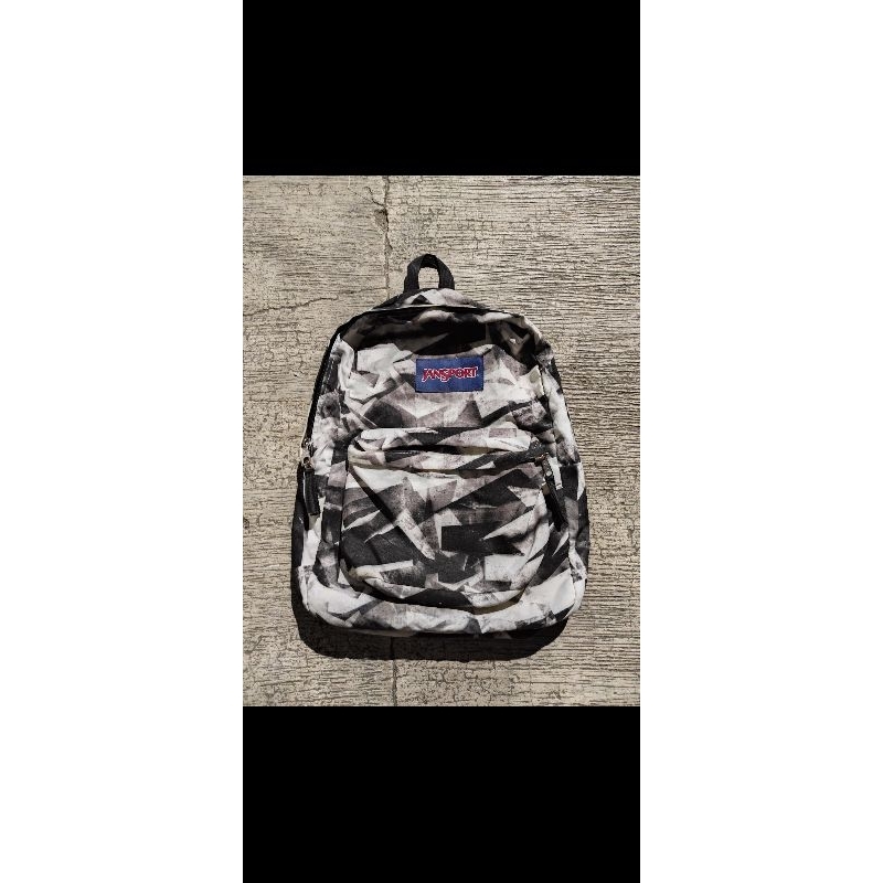 Jansport Tas Ransel Hitam Putih