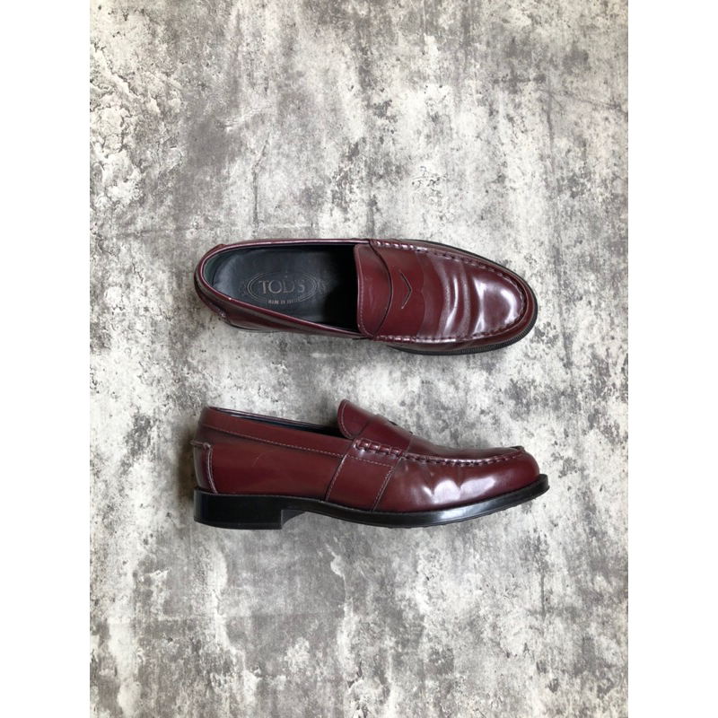 Tods penny loafer sepatu boot