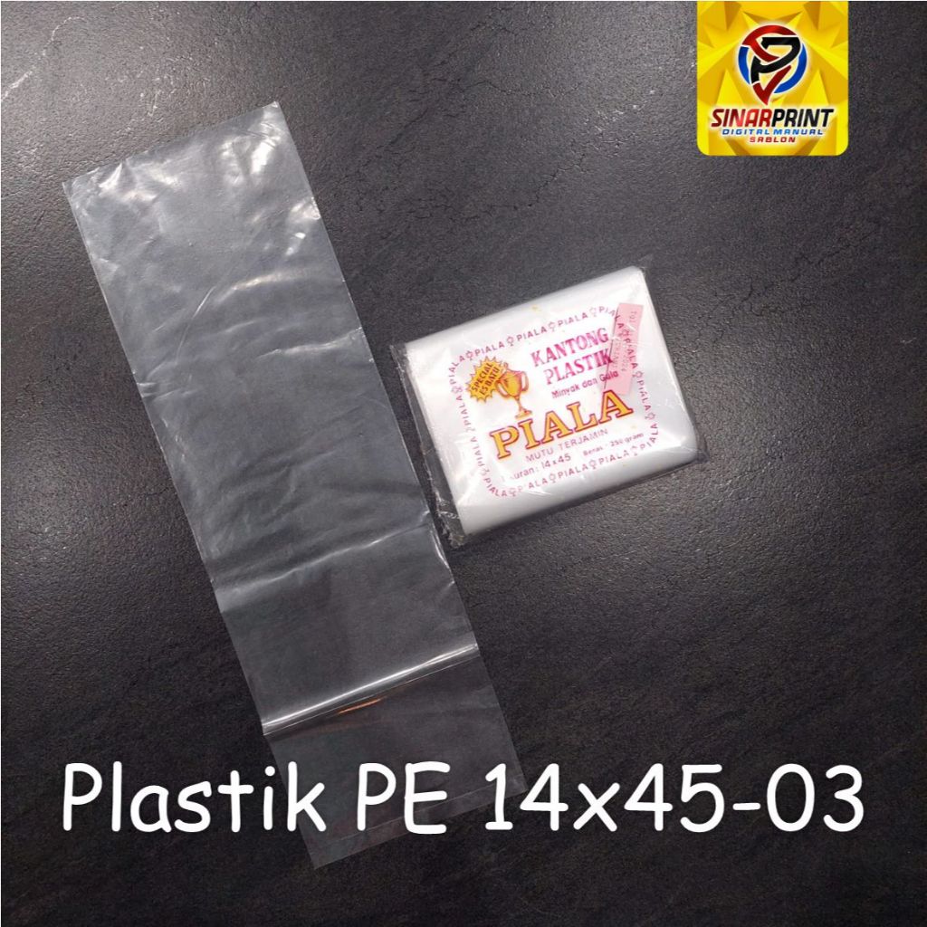 Plastik PE 14x45 Buram Plastik Es Minyak Gula Kemasan Krupuk