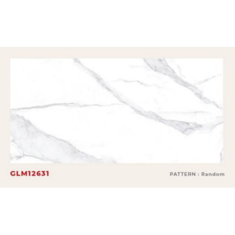 GRANITE MERK VICENZA SERI DIGITAL GLAZED SERIES KODE GLM12631 UKURAN 60X120 WARNA PUTIH MOTIF MARMER